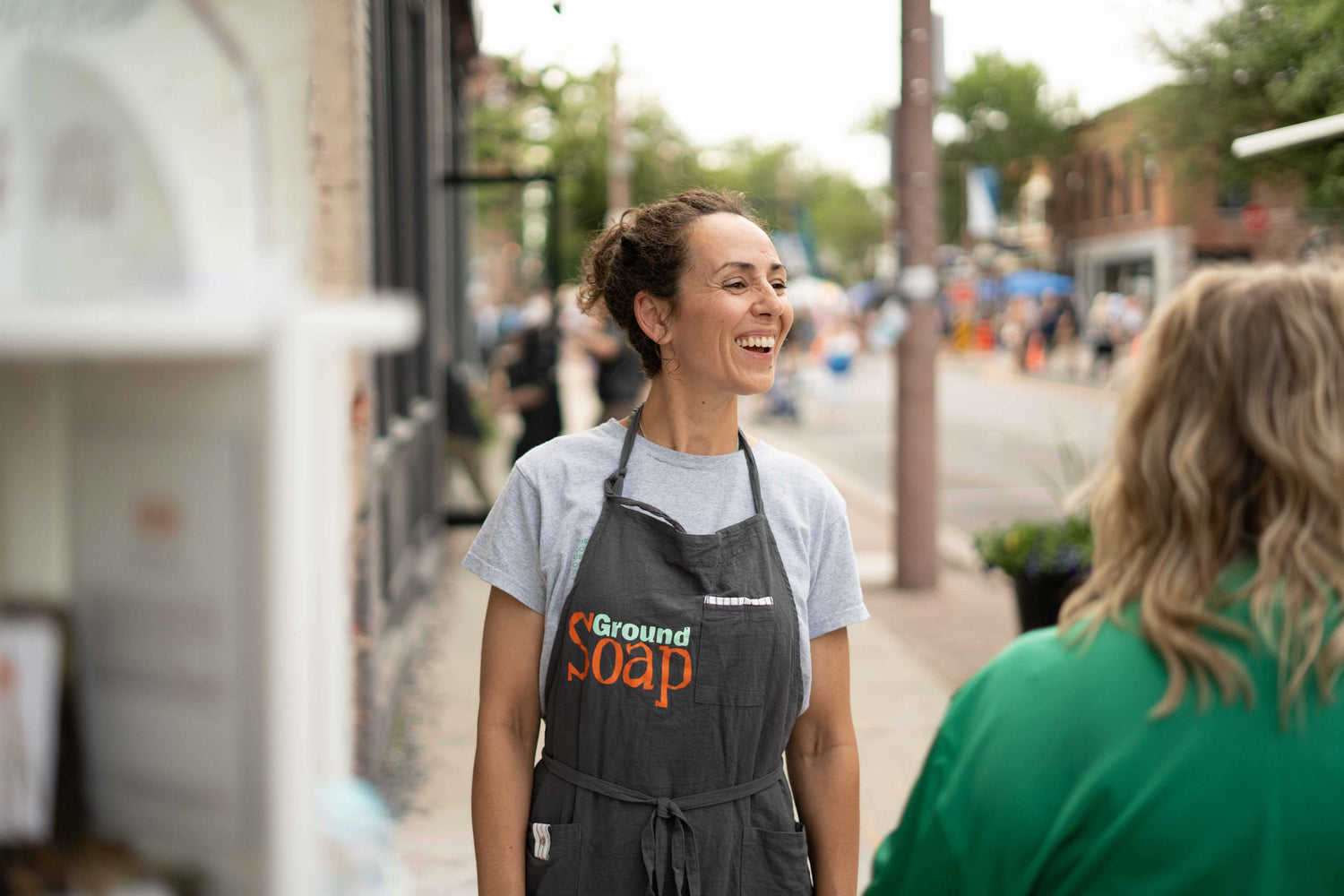 Angela Youngs, the founder of Ground Soap