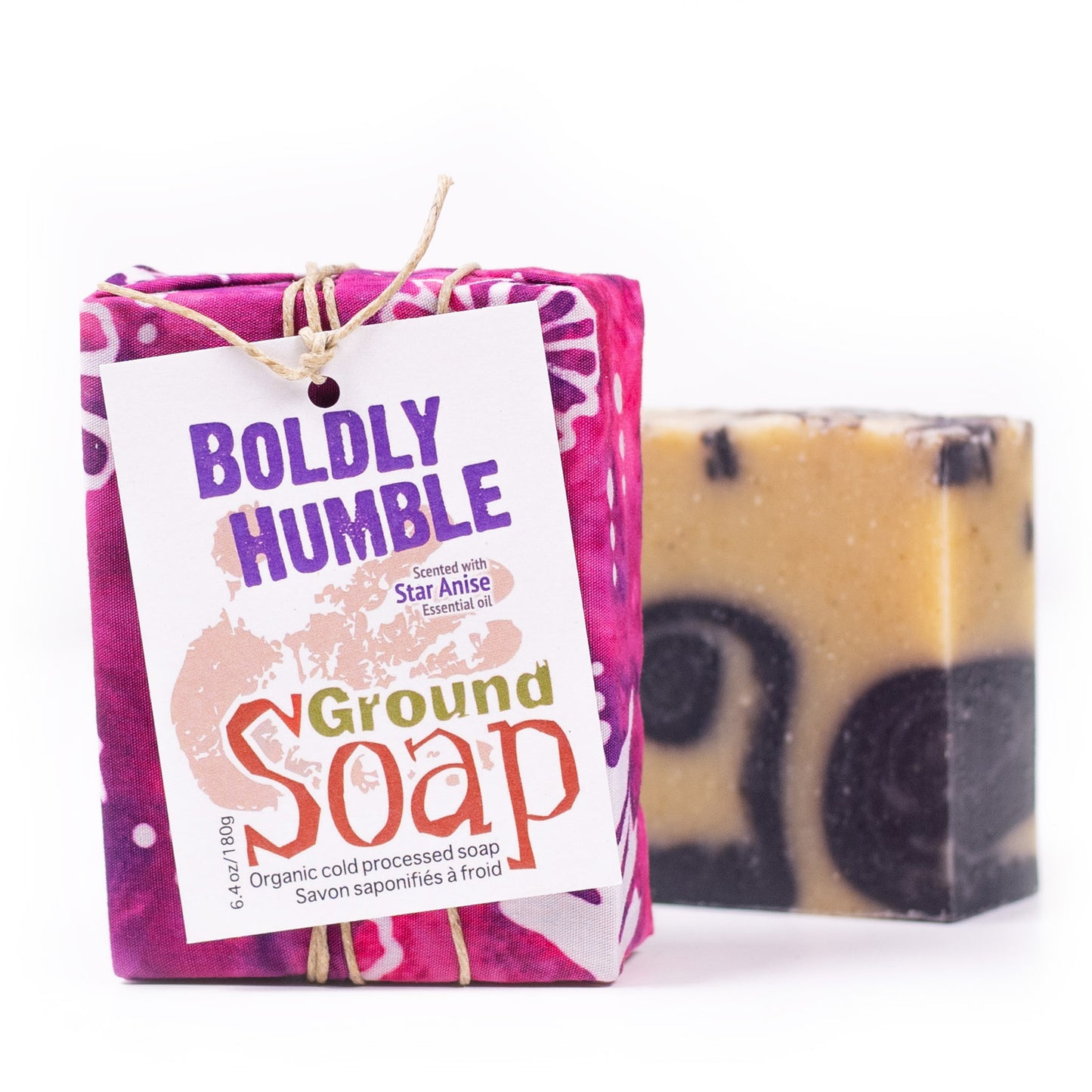 Boldly Humble star anise essential oil organic bar soap from ground Soap.