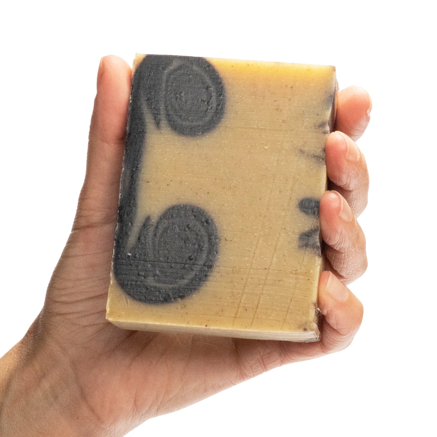 Naked Boldly Humble star anise essential oil organic bar soap from ground Soap in hand