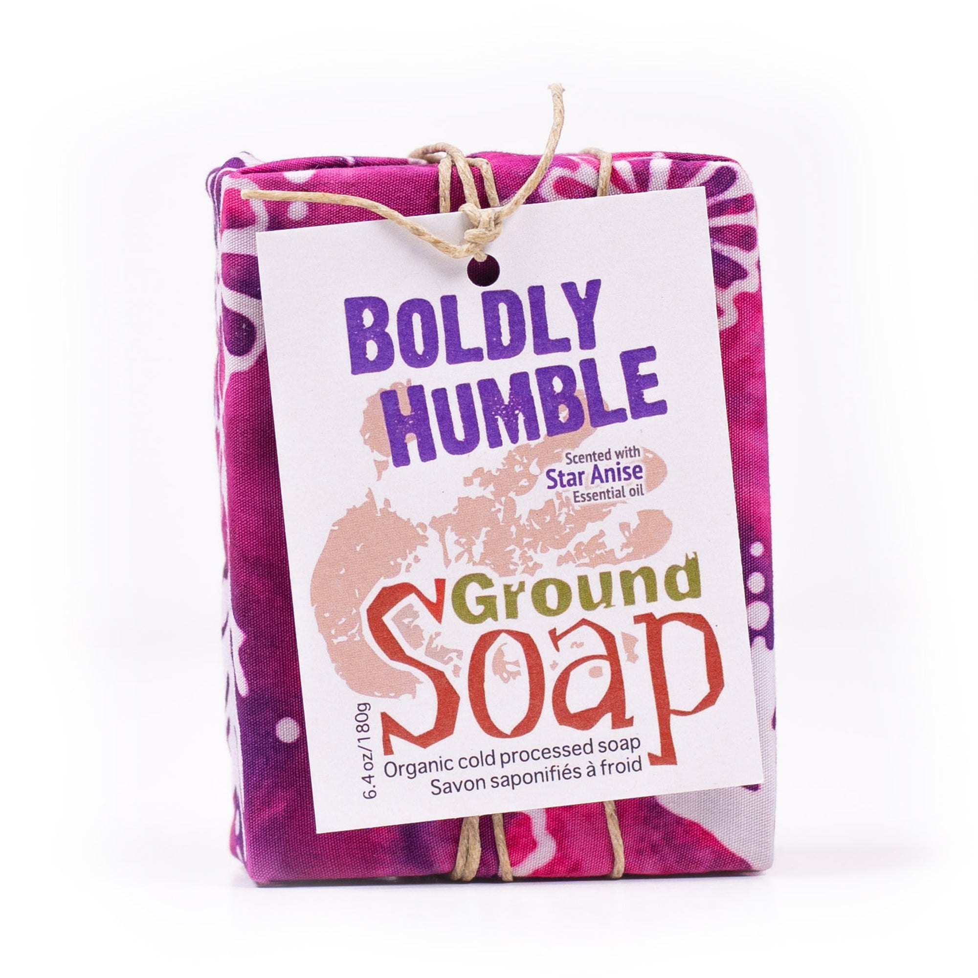 Boldly Humble star anise essential oil organic bar soap from ground Soap.